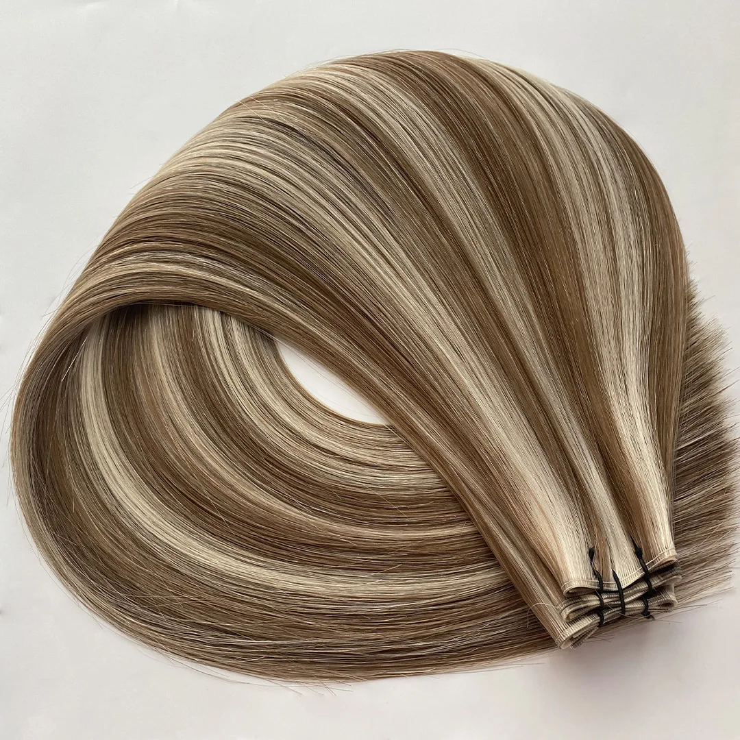 Beige Blonde hair extension shade #14/22