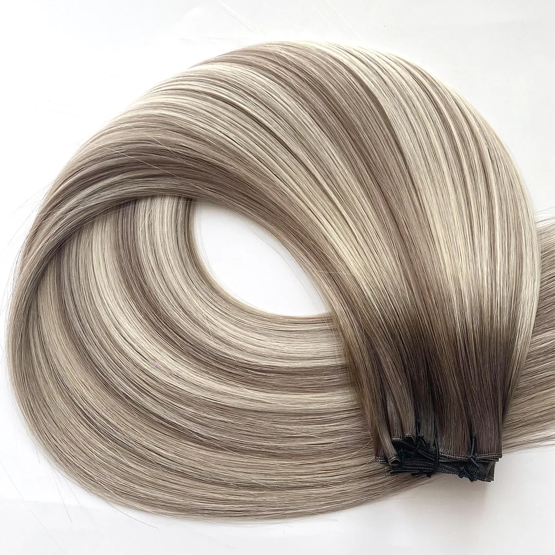 Dark Chocolate Balayage hair extension shade #1B/4