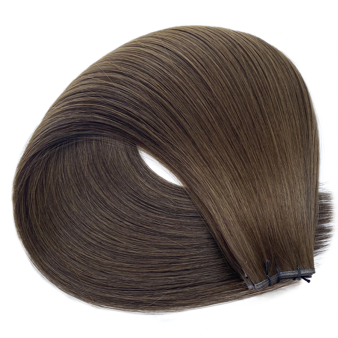 Ash Brown hair extension shade #6