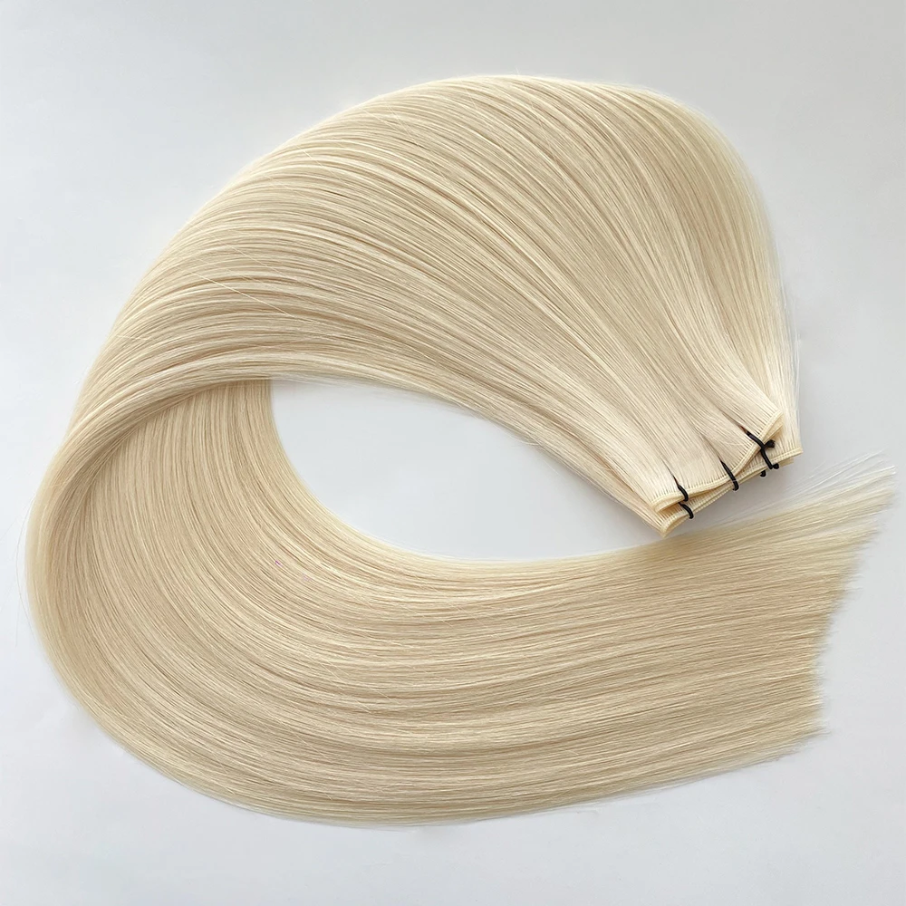 Platinum Blonde hair extension shade #60
