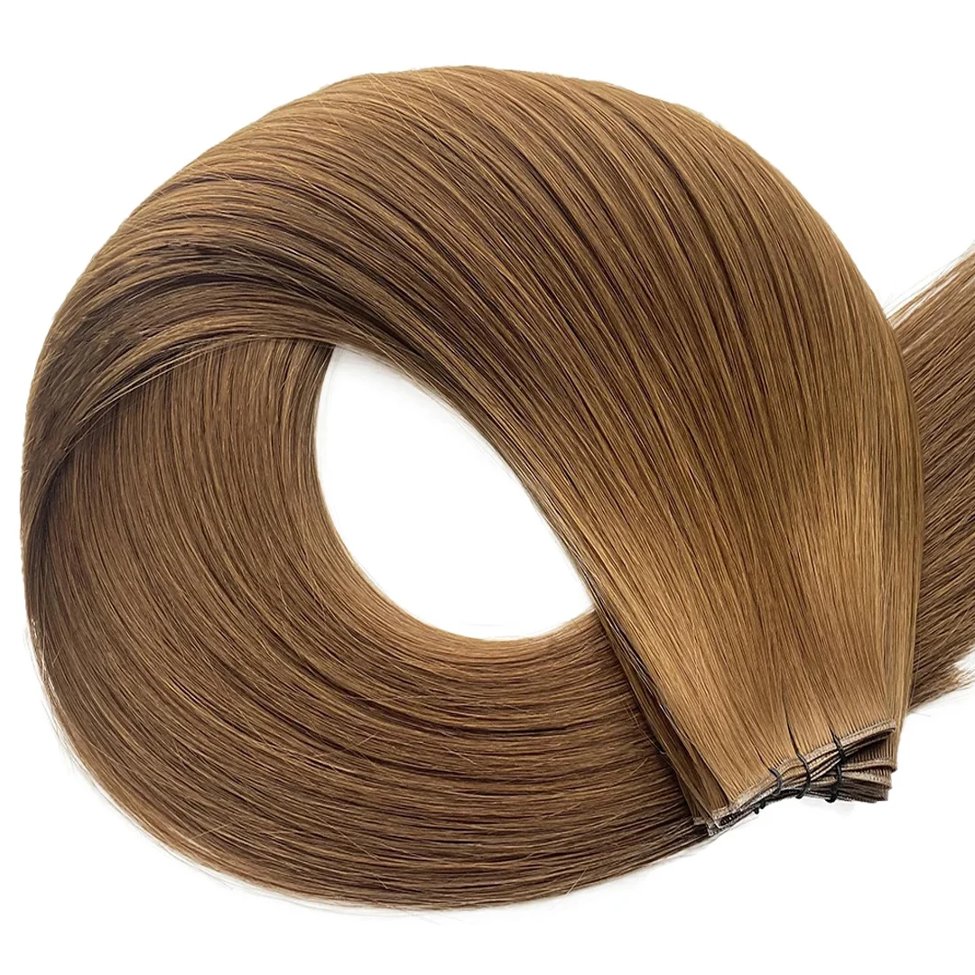 Caramel hair extension shade #8