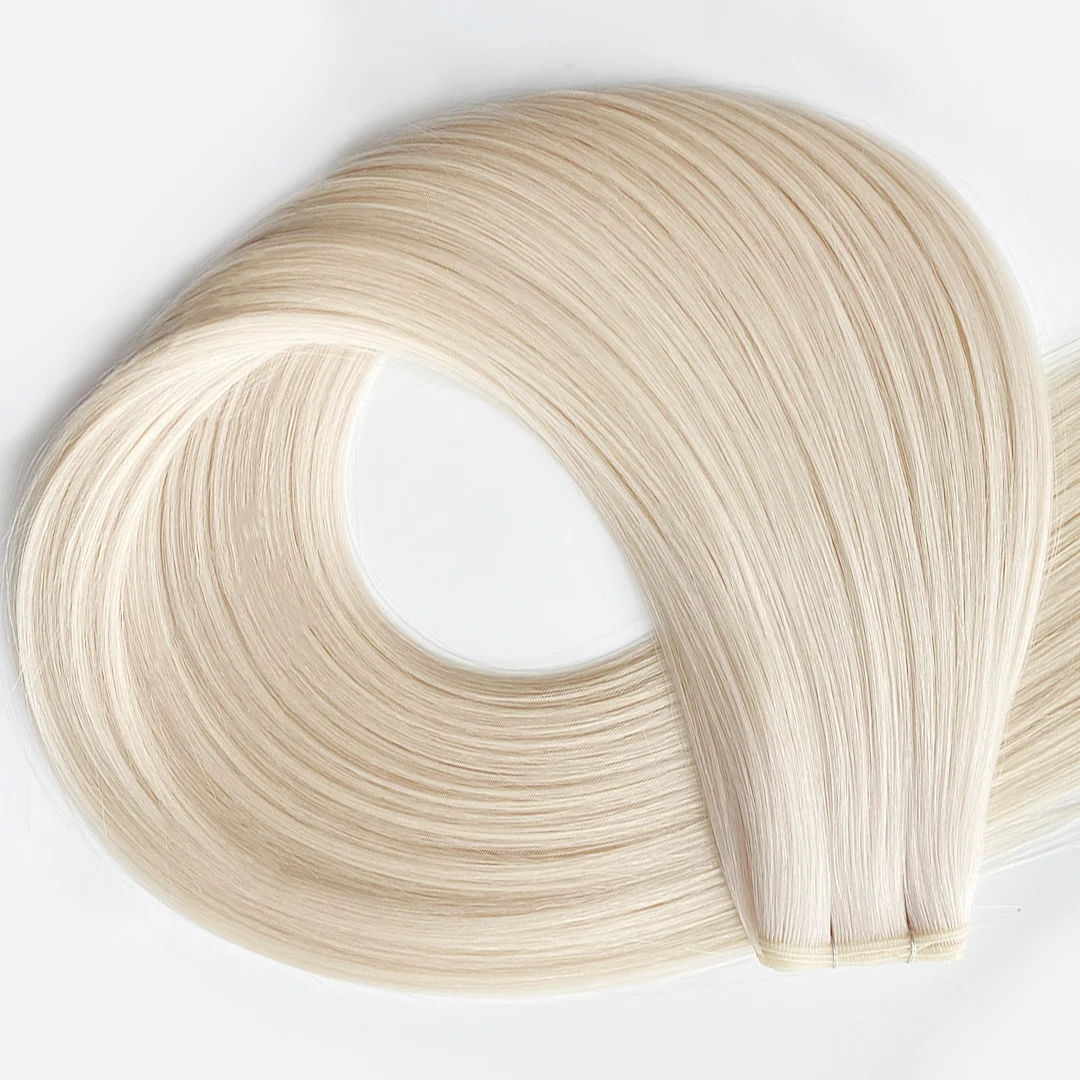 Rooted Blonde hair extension shade #8A/60
